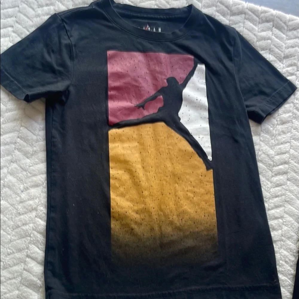 Jordan Kids' Black Graphic T-Shirts Lot (2)